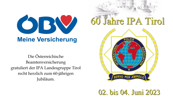 Einladung zur 60-Jahresfeier der LG Tirol