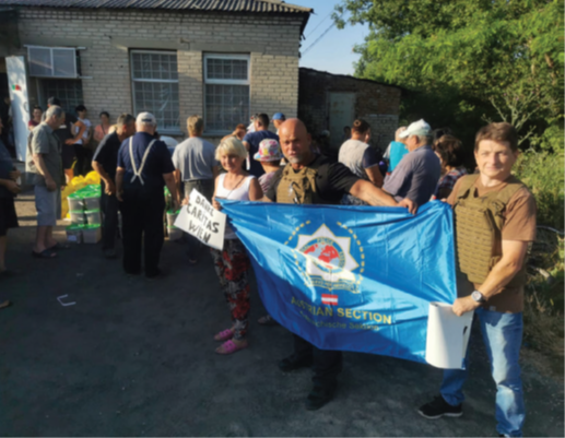 Hilfsgüter Transport Donbass