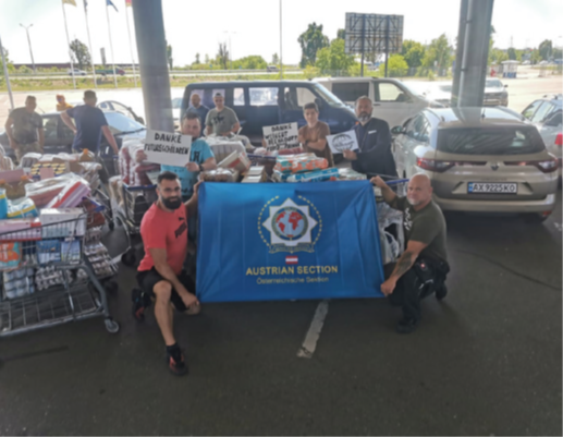 Hilfsgüter Transport Donbass